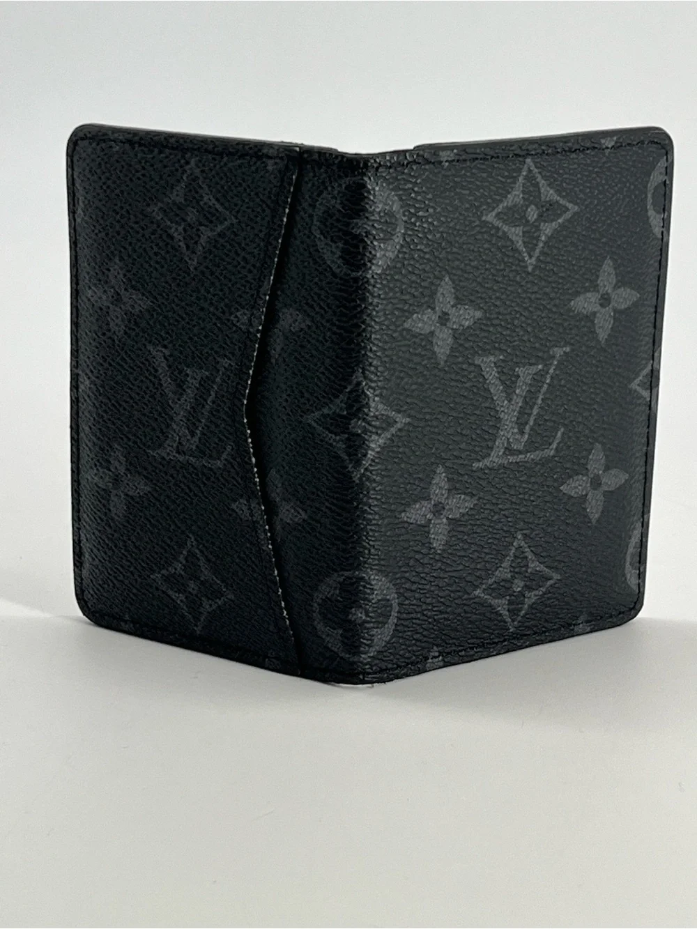 Louis Vuitton Pocket Organizer Card Holder Monogram Eclipse Black